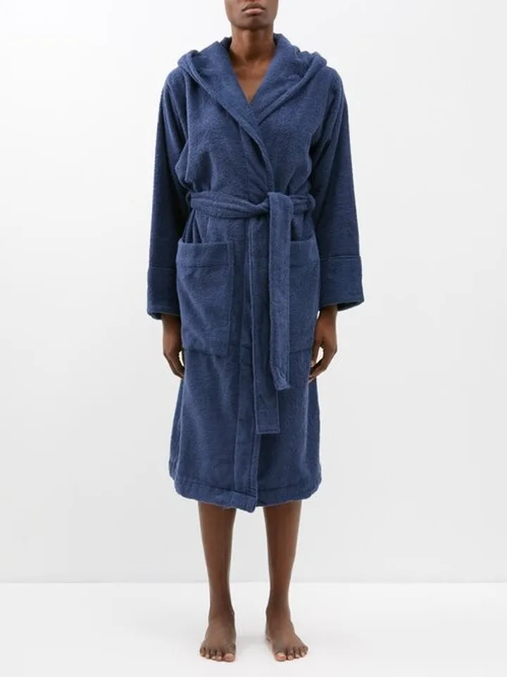 Hooded Cotton-terry Bathrobe