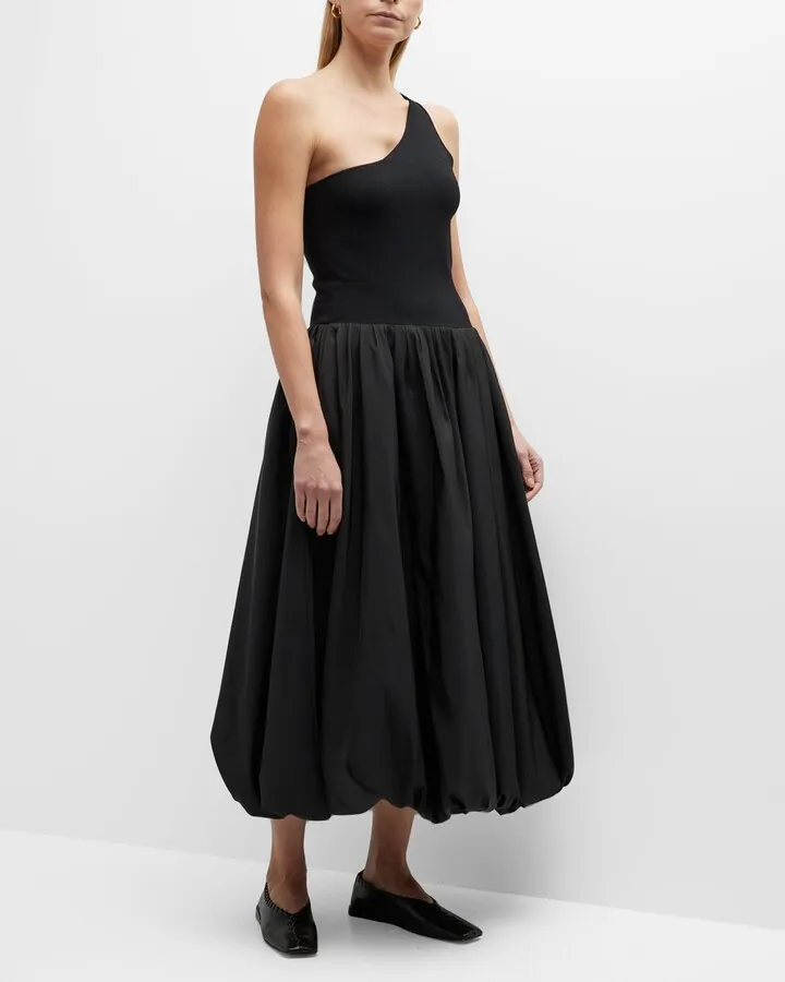 Dune One-Shoulder Balloon Dress