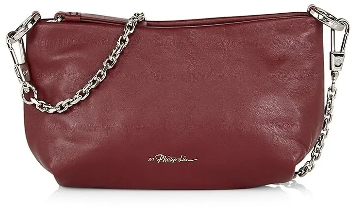 Mini Croissant Leather Shoulder Bag