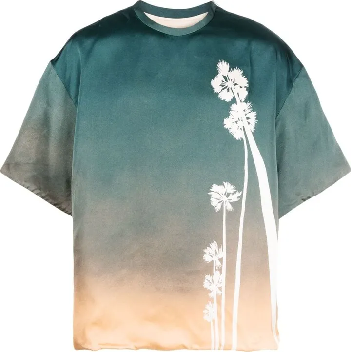 sunrise-motif T-shirt