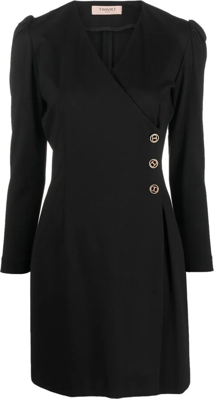 Long-Sleeved Wrap Dress