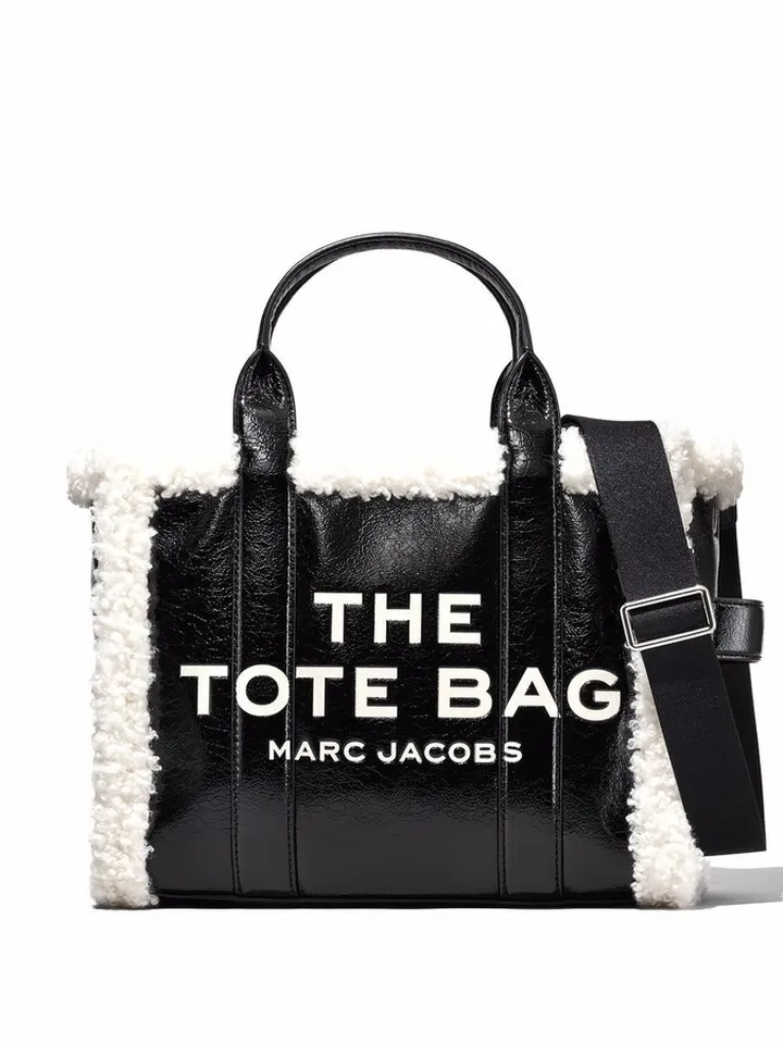 medium The Crinkle Shearling tote bag