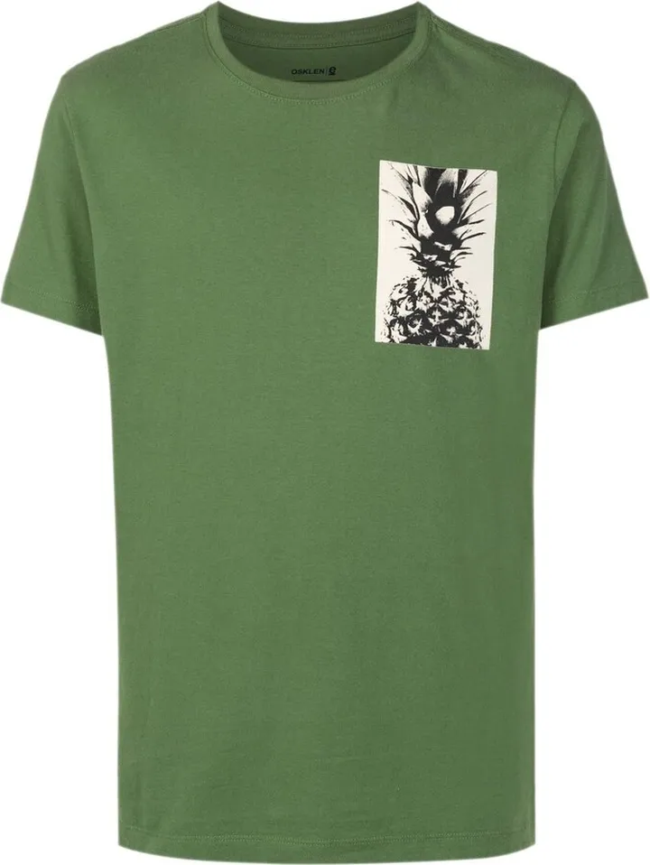 pineapple-print detail T-shirt