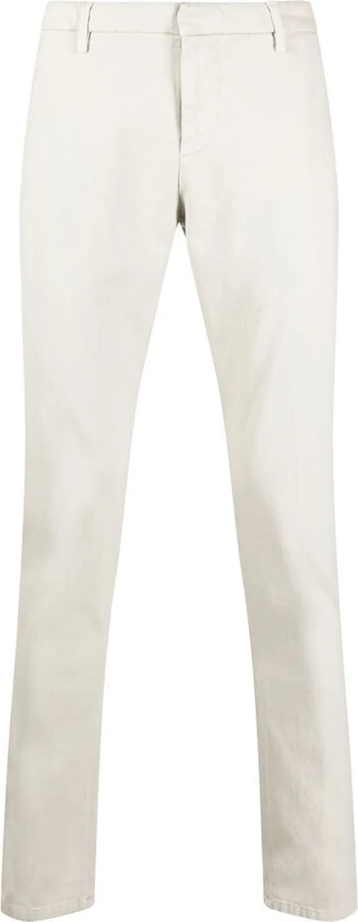 Cotton Slim-Cut Trousers