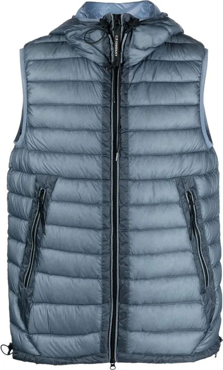 Hooded Feather-Down Gilet