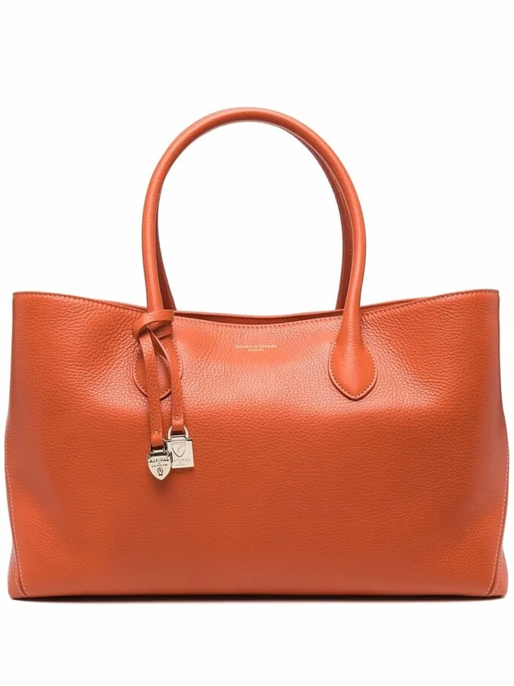 London leather tote bag