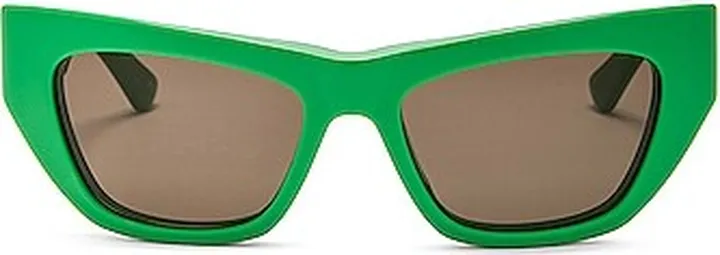 Bottega Veneta Acetate Cat Eye Sunglasses in Green