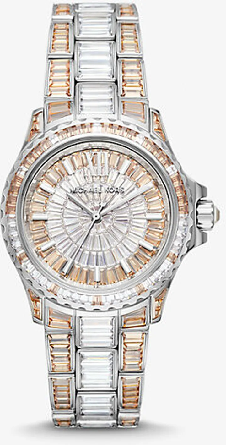 Limited-Edition Mini Everest Two-Tone Pavé Silver-Tone Watch