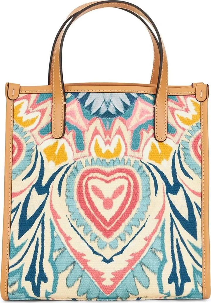 Globetrotter printed mandala tote bag