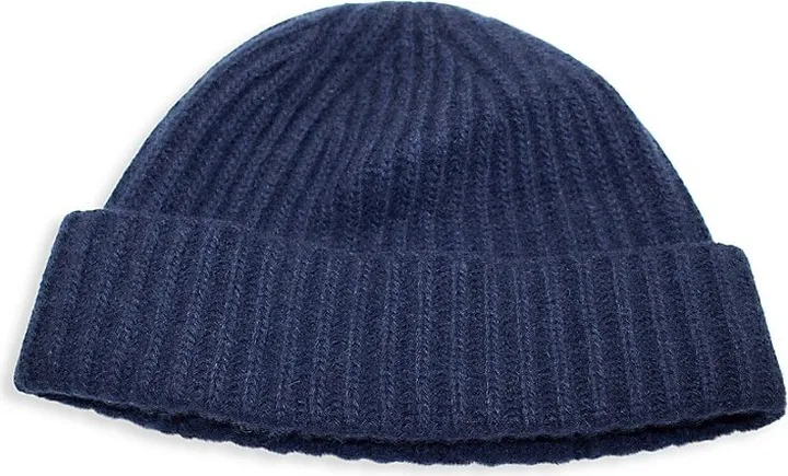 Ribbed Cashmere Beanie