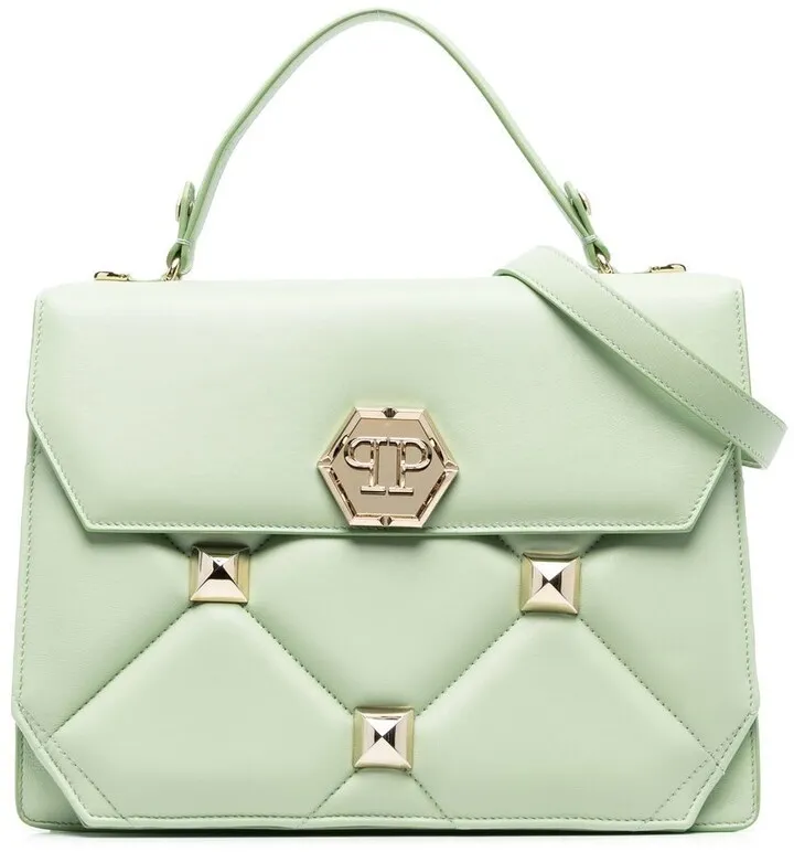 Logo Stud-Embellished Tote Bag