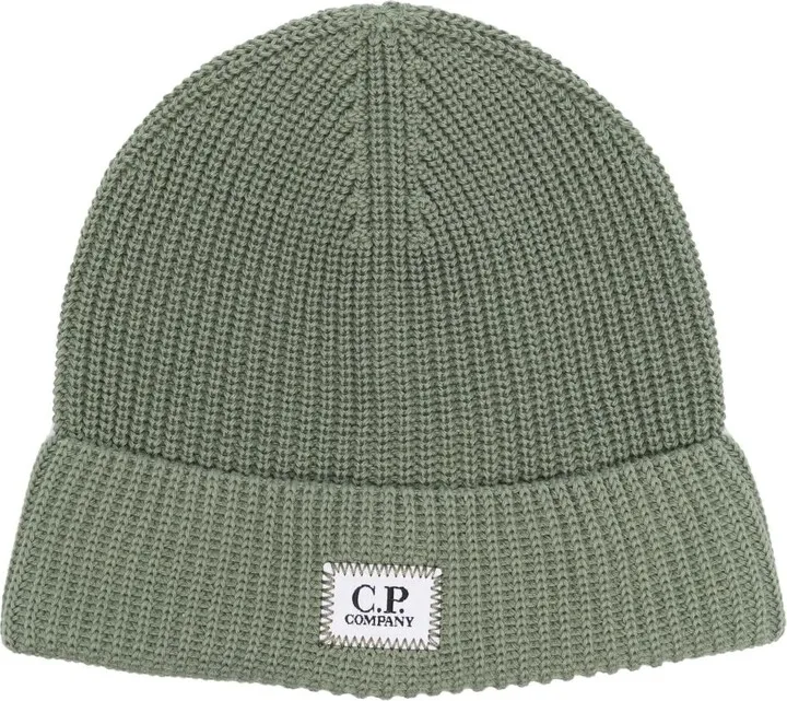 Logo-Patch Knitted Beanie