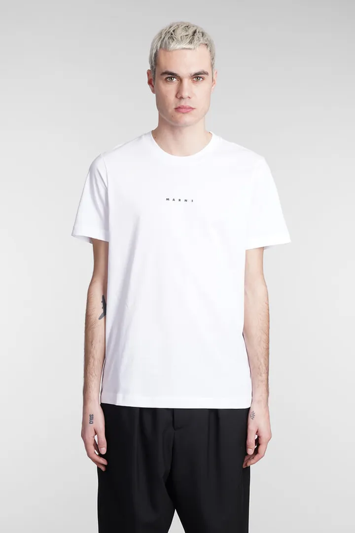 T-shirt In White Cotton