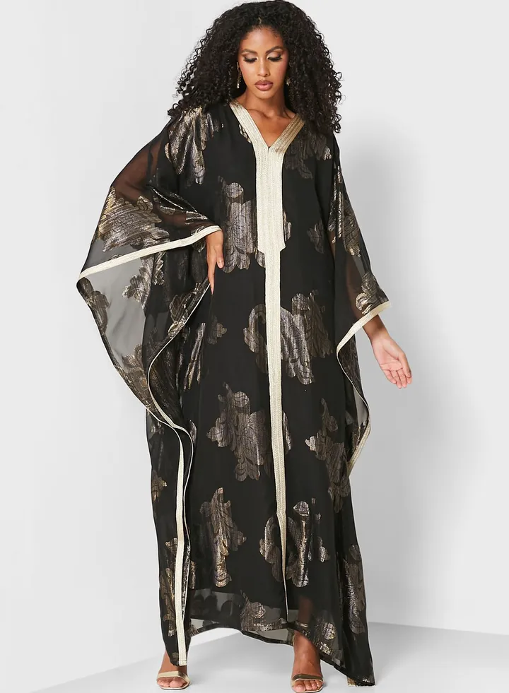 Rasha Printed Jalabiya