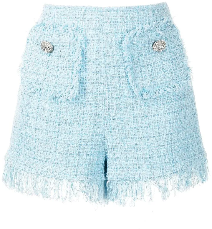 Tweed Fringed Shorts