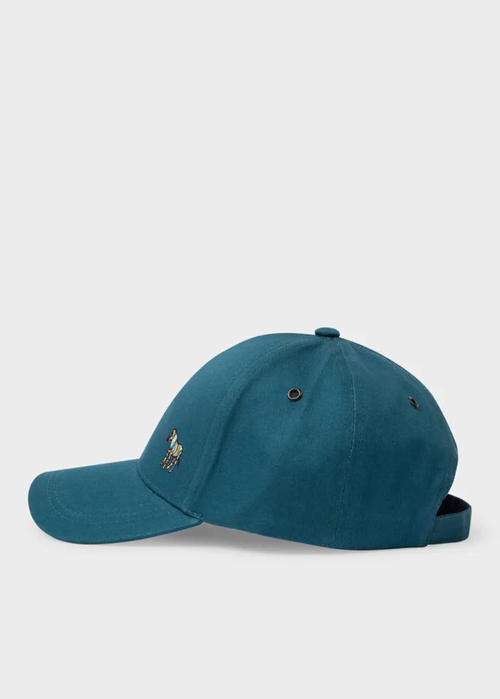 Teal Zebra Baseball Cap