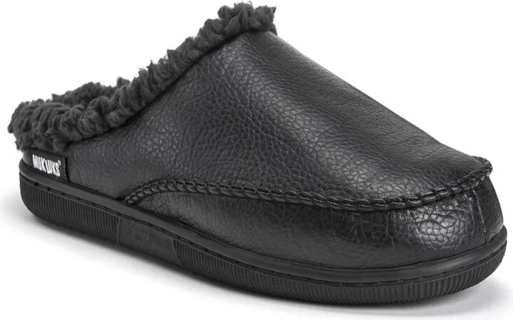 Muk Luks Men's Faux Leather Clog Slippers Men's Shoes