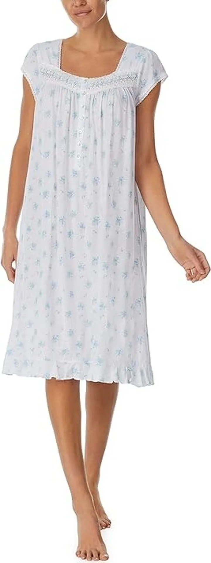 Eileen West Cap Sleeve Waltz Gown (Ditsy Bundle) Women's Pajama