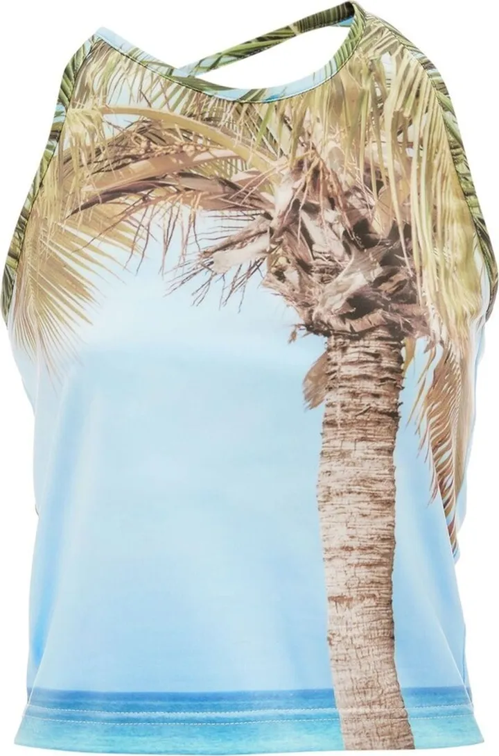 Printed Halterneck Top