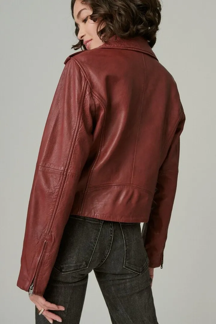 Classic Leather Moto Jacket