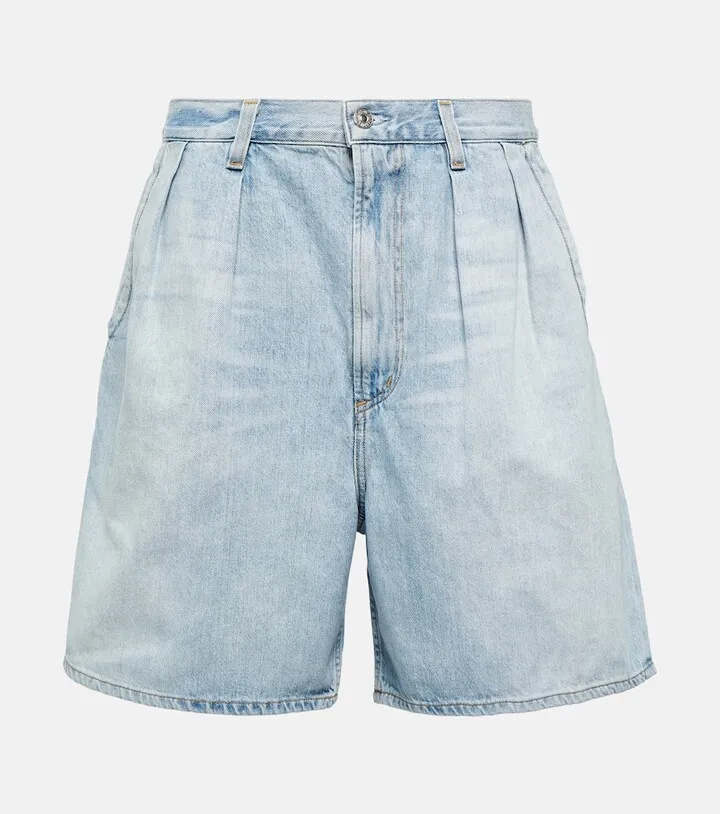 Maritzy high-rise denim shorts