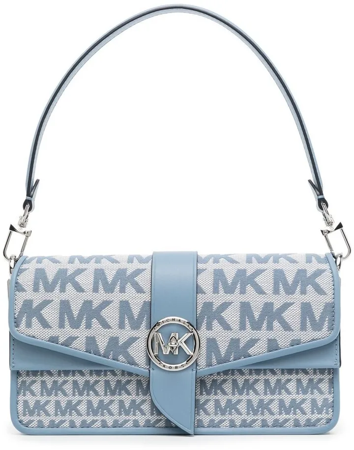 Greenwich logo-pattern detail shoulder bag