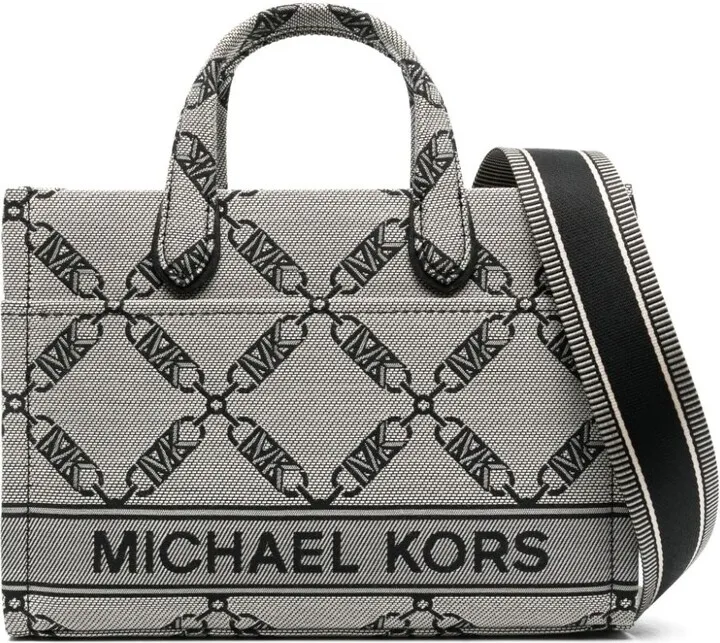 Monogram-Print Tote Bag