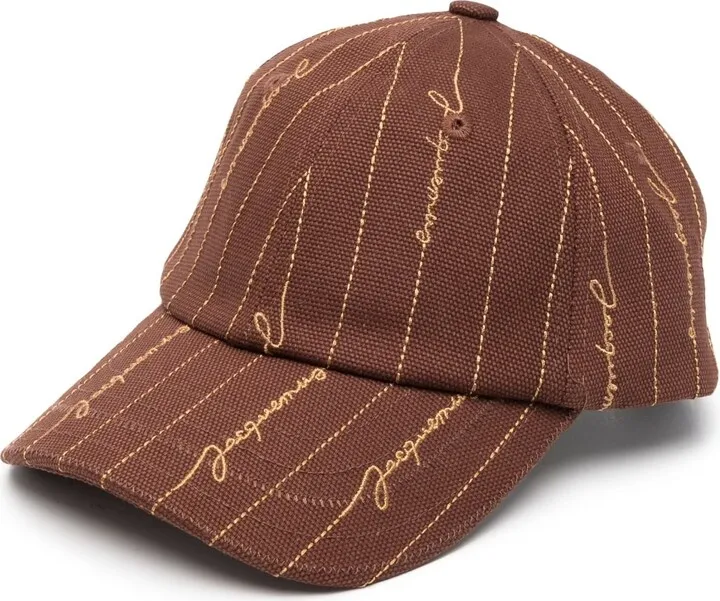 Signature logo-embroidery cap