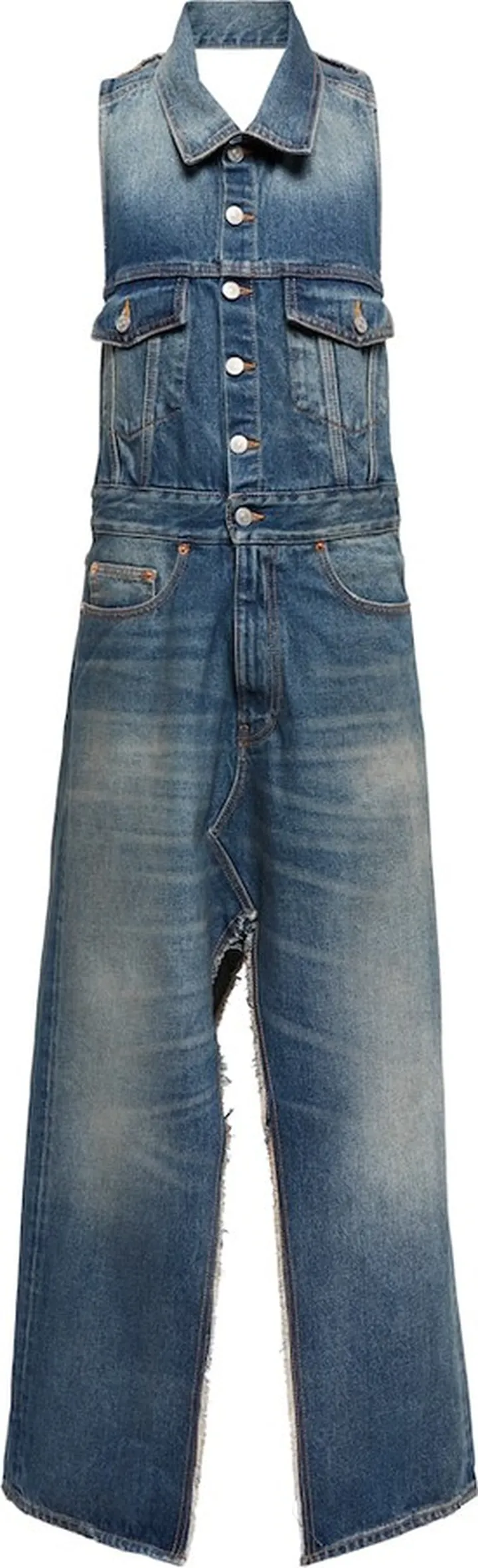 Denim maxi dress