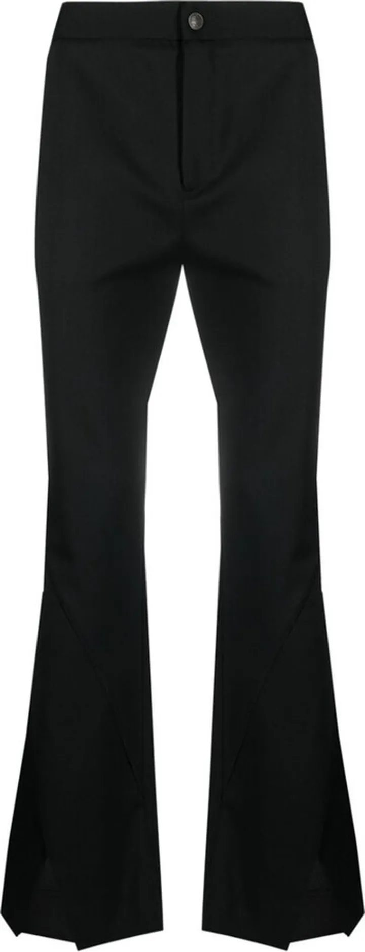 Logo-Embroidery Flared Trousers