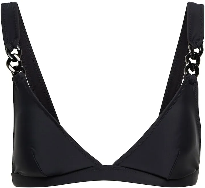 Falabella chain-strap triangle bikini top