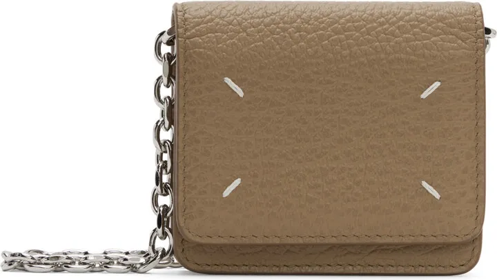 Maison Margiela Tan Four Stitches Chain Bag