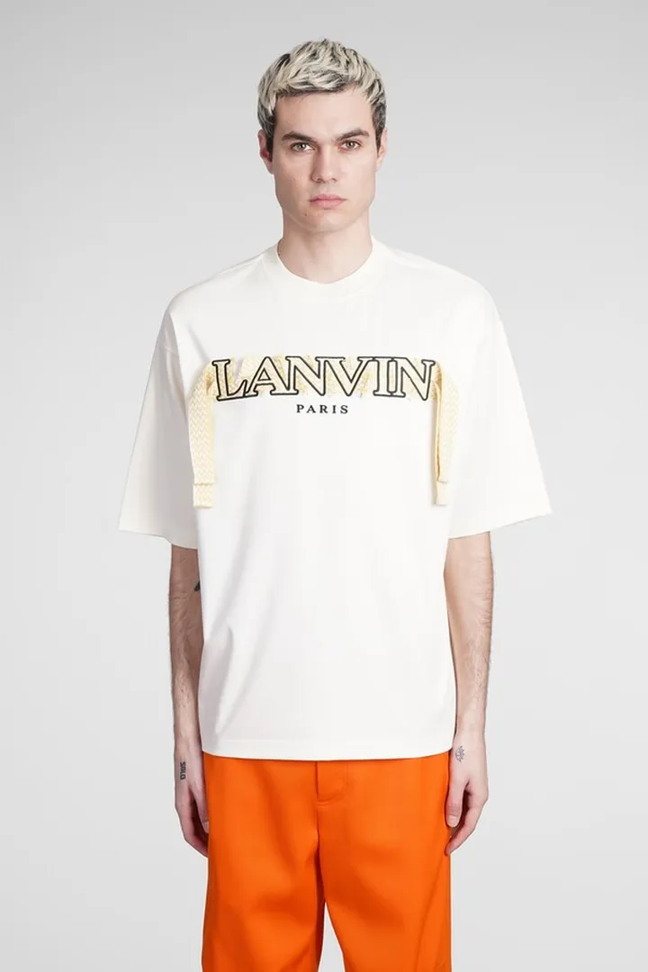 T-shirt In White Cotton