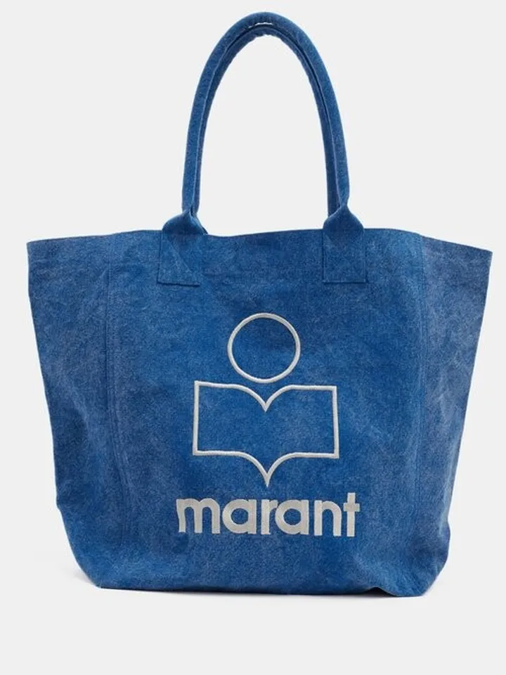 Yenky Logo-embroidered Denim Tote Bag