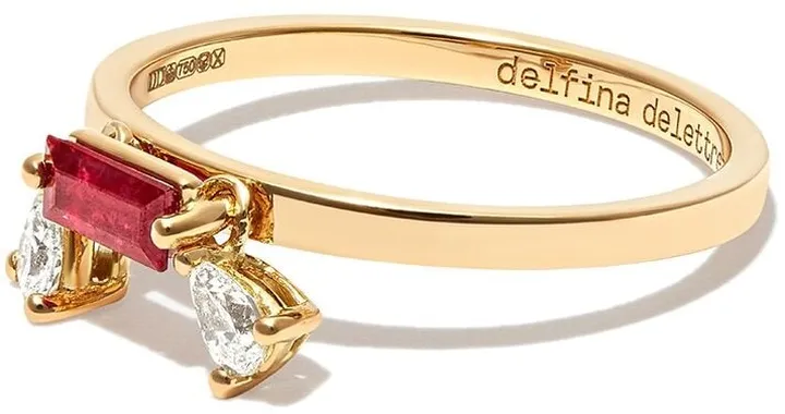 18kt yellow gold Dancing Diamonds ring