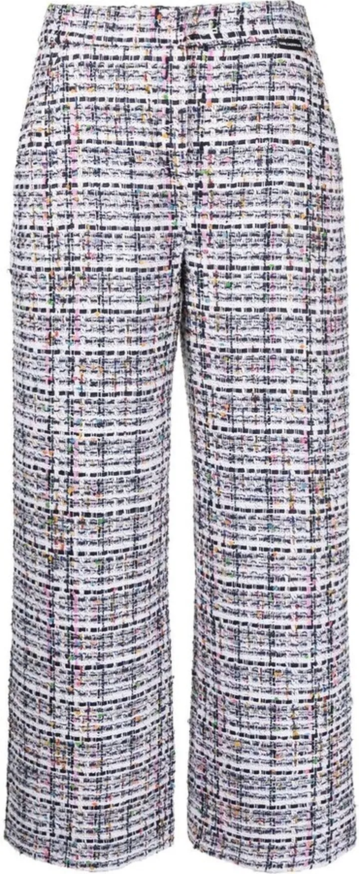 Boucle Tweed Cropped Trousers