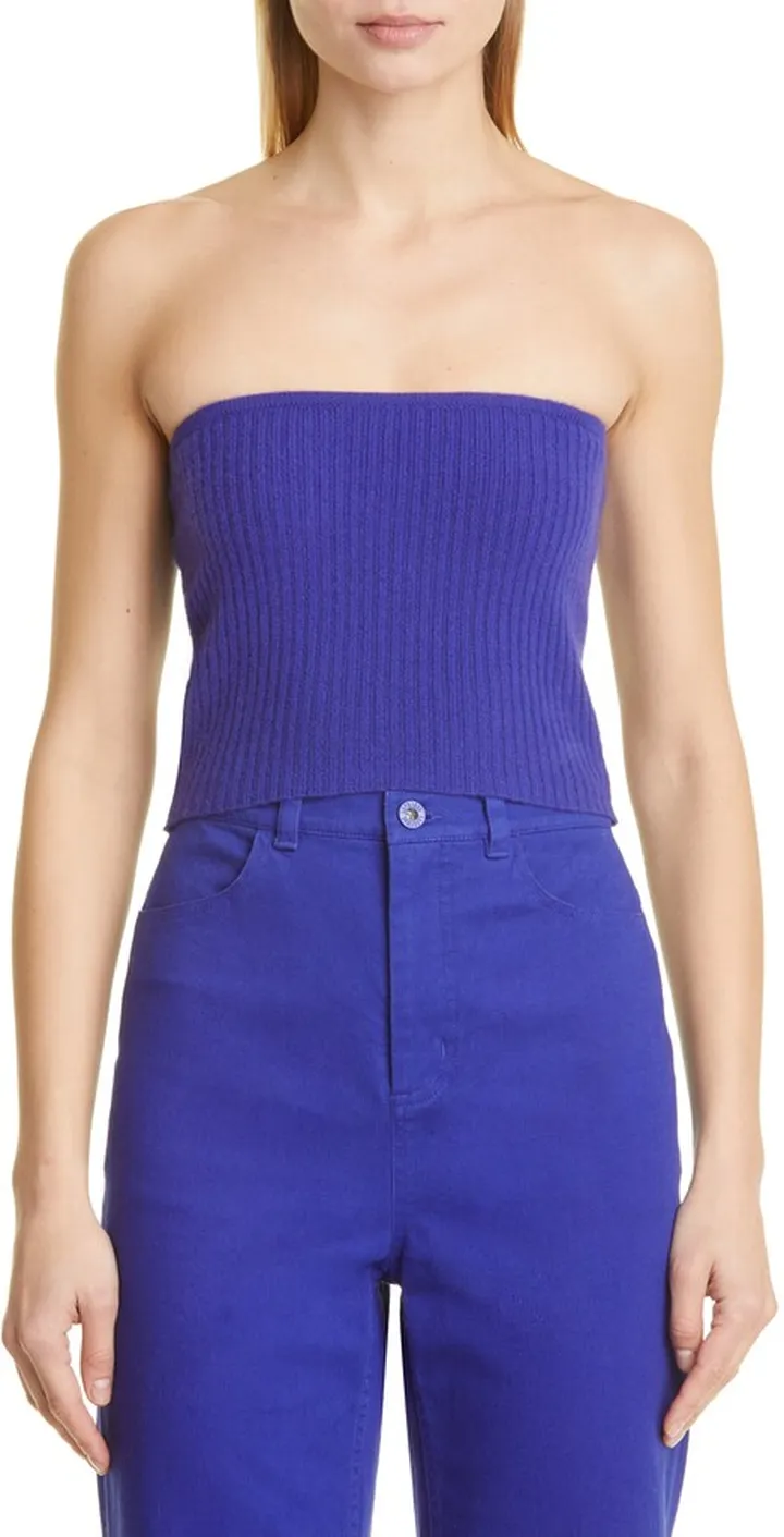 Cashmere Rib Tube Top