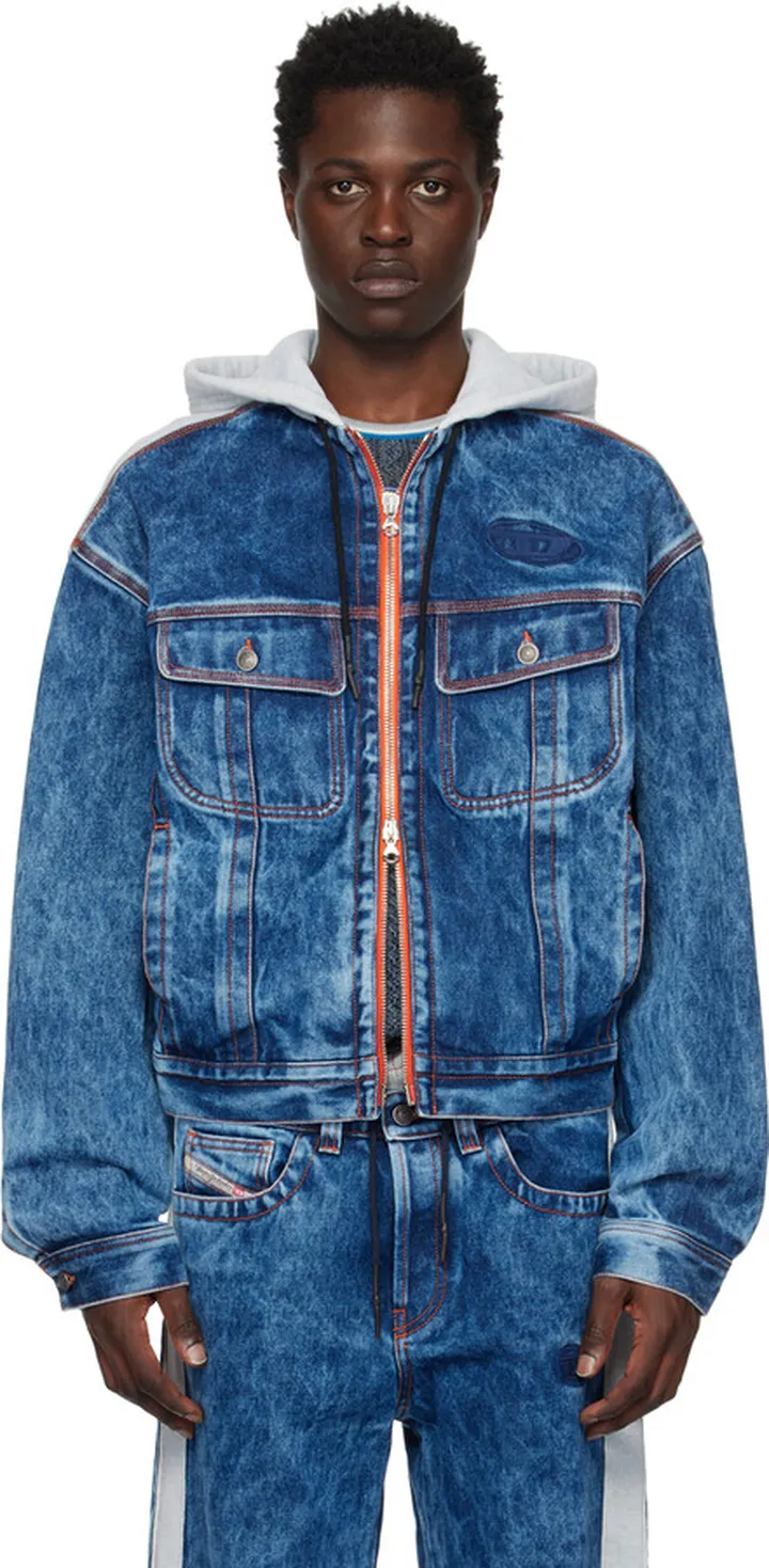 Diesel Blue D-Lill-One Denim Jacket