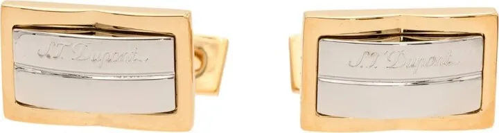 Gatsby engraved-logo cufflinks