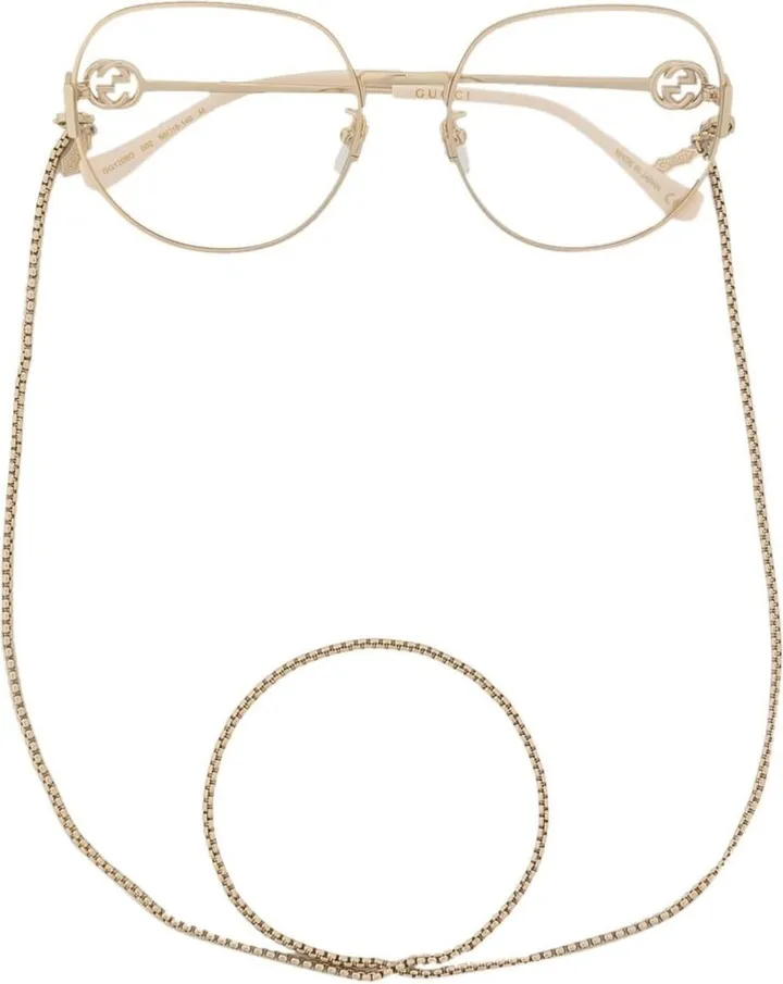 Oversized Round-Frame Glasses