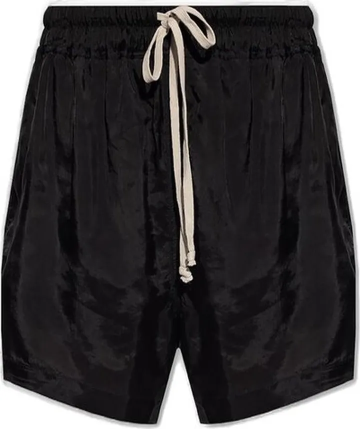 Rick Owens Elastic Waistband Drawstring Shorts