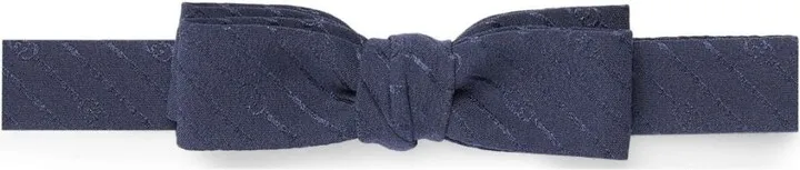 Interlocking G silk bow tie