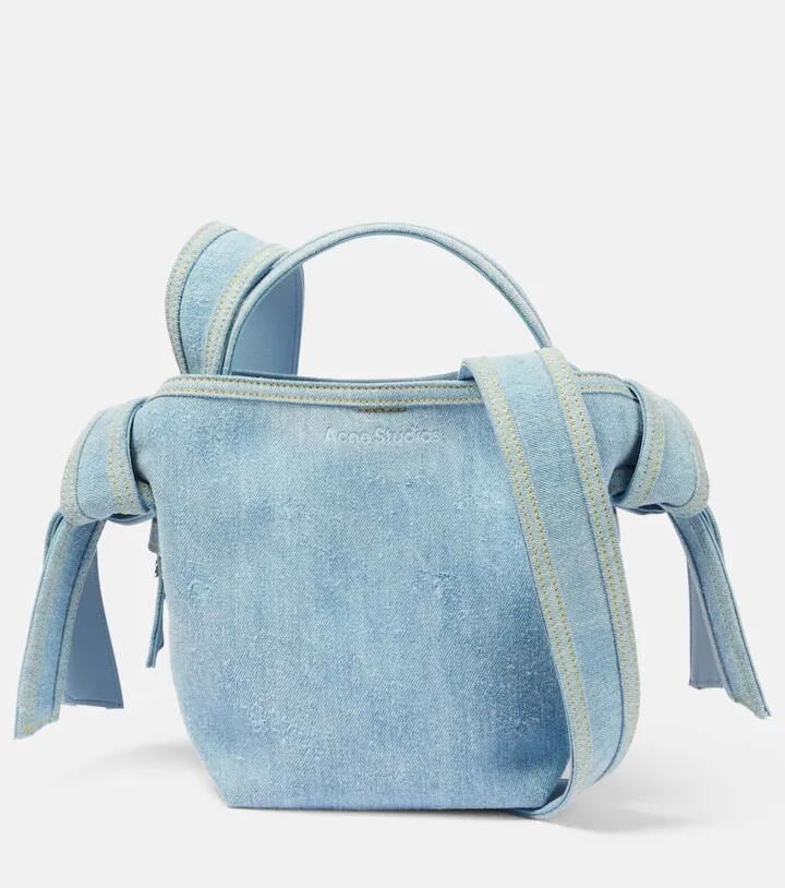 Musubi Mini denim shoulder bag