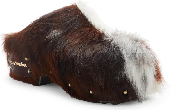 Bloggie Genuine Calf Hair Clog