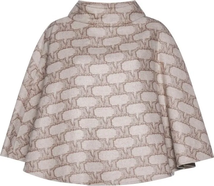 Max Mara Dorina All-Over Logo Printed Cape