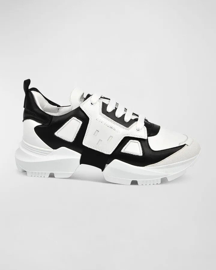 Men's Chunky Low-Top Leather Sneakers