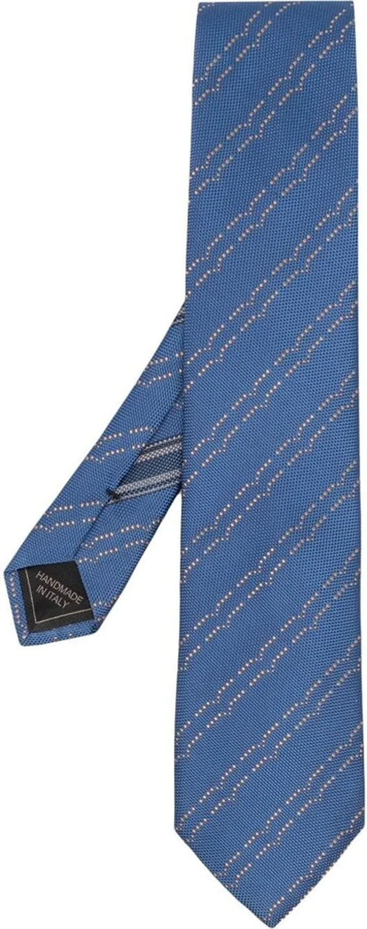 Diagonal Pattern Silk Tie