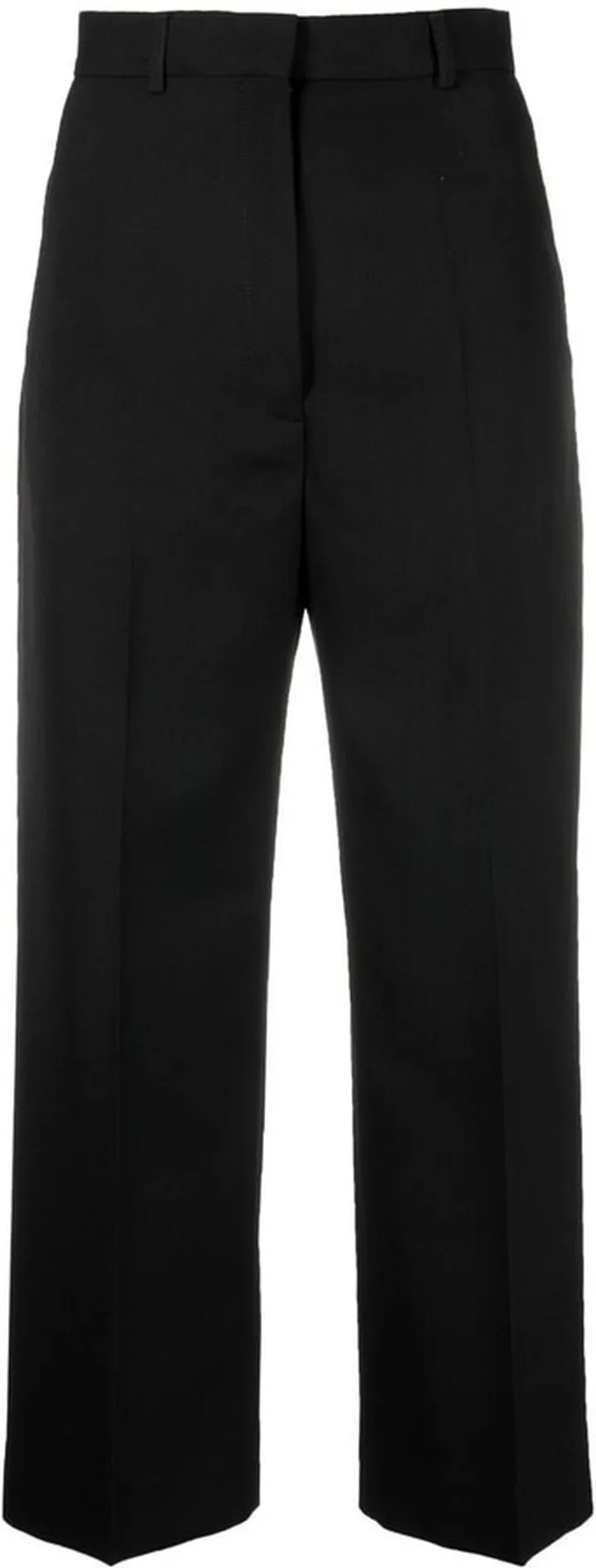 Cropped Straight-Leg Trousers