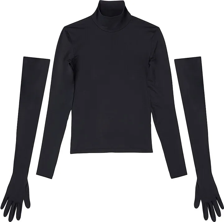 Fitted T-shirt With Gloves