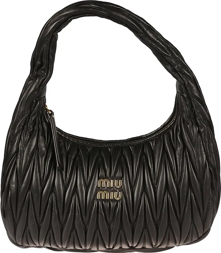 Logo Plaque Matelassé Shoulder Bag